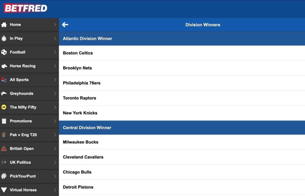 Betfred NBA