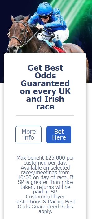 William Hill Best Odds Guaranteed