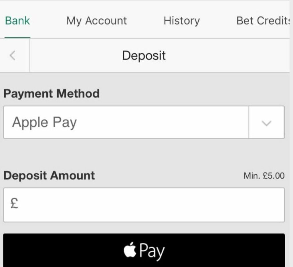 Apple Pay Deposit