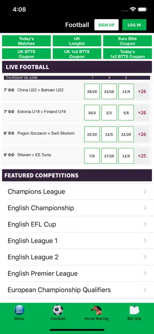 QuinnBet football betting app