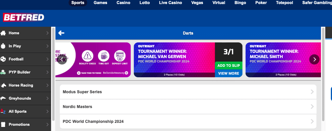 betfred world champ offer