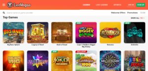 LeoVegas Review Casino Main