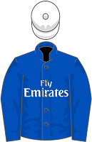 Godolphin silks white cap