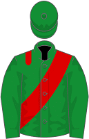 Aga Khan silks red sash